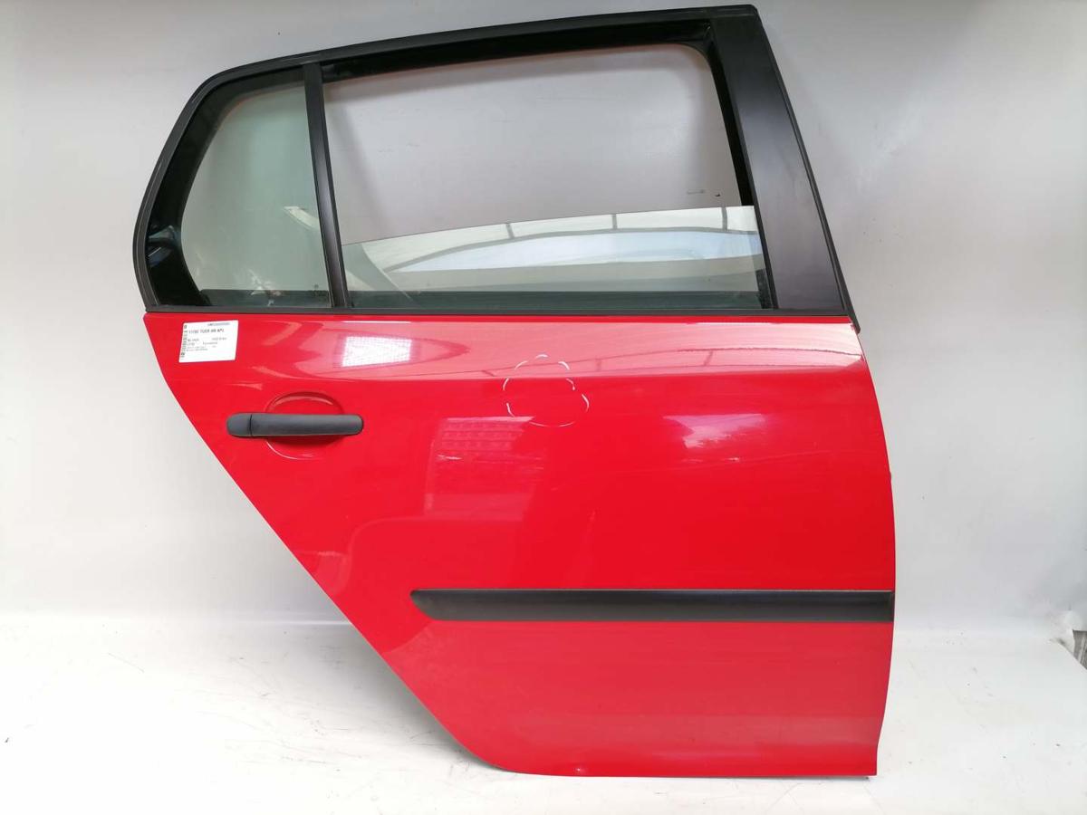 VW Golf 5 original Tür hinten rechts LY3D Tornadorot Fließheck Bj.2004